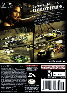 Need for Speed - Most Wanted box cover back